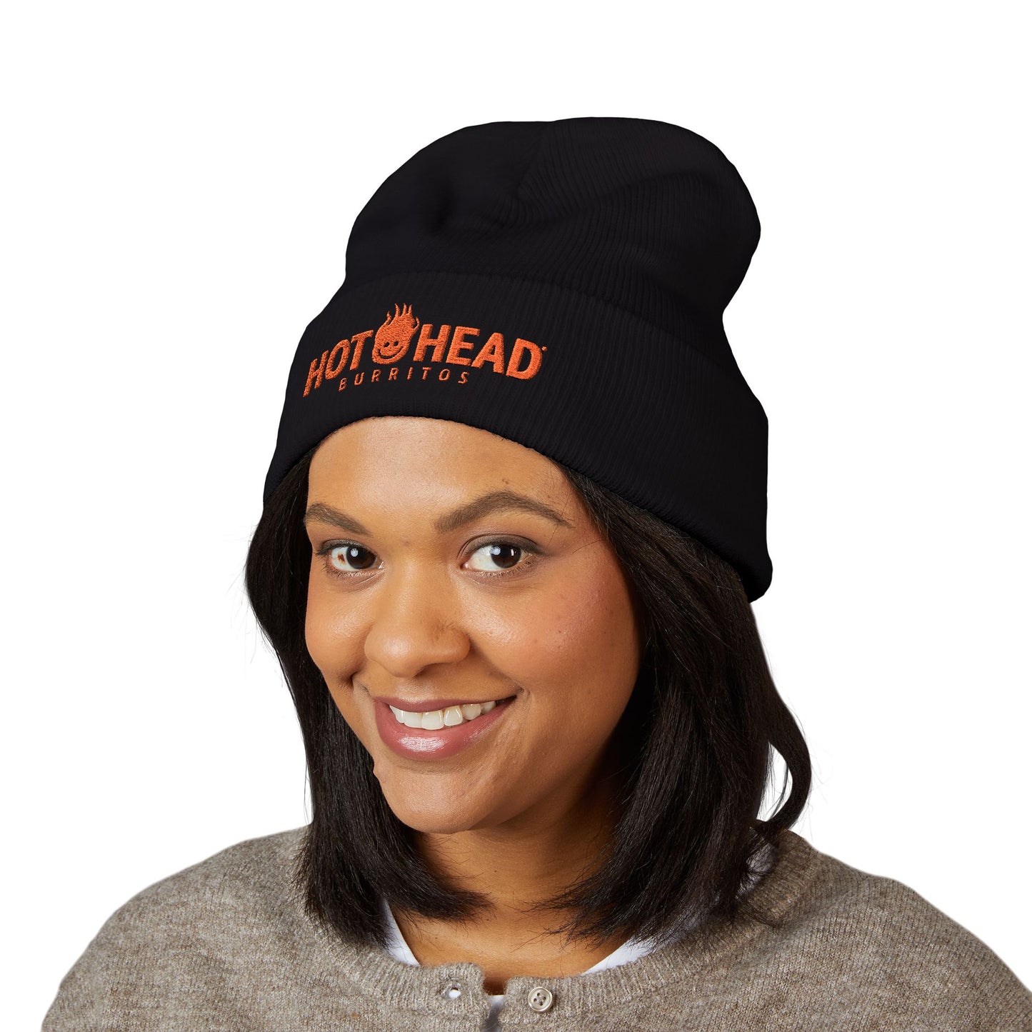 BEANIE embroidered BLACK