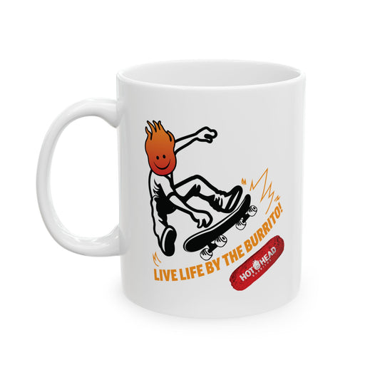Live By The Burrito Mug