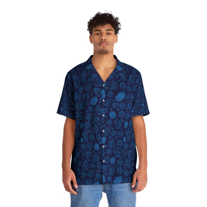 Hot Head Burrito Hawaiian Shirt Blue