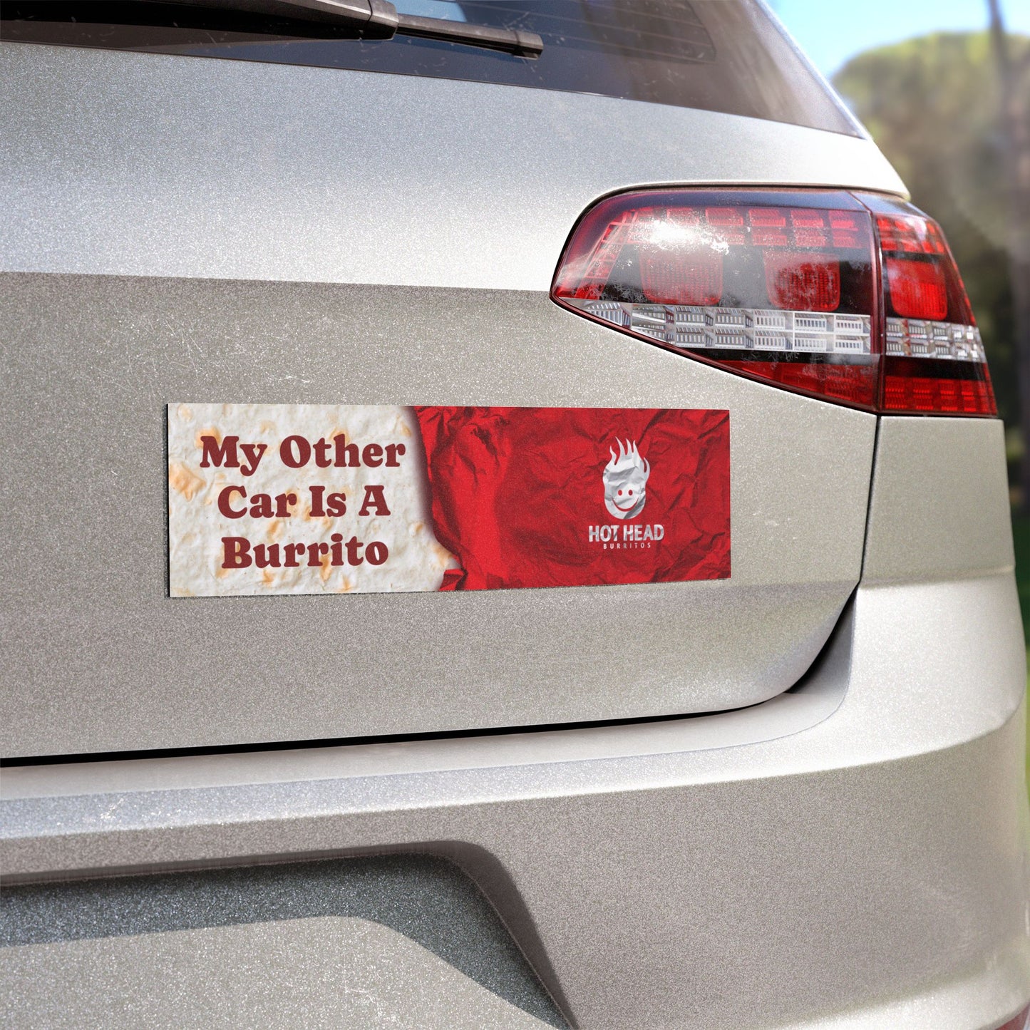 My other car is a burrito car magnet