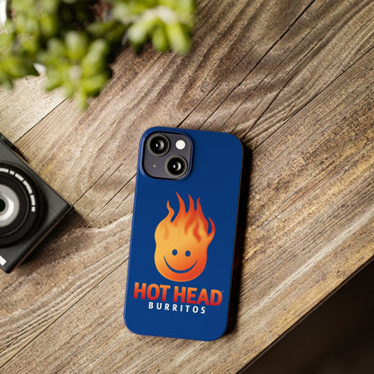 Hot Head Burritos Slim Phone Case - Fun & Playful Design for Fast Food Lovers