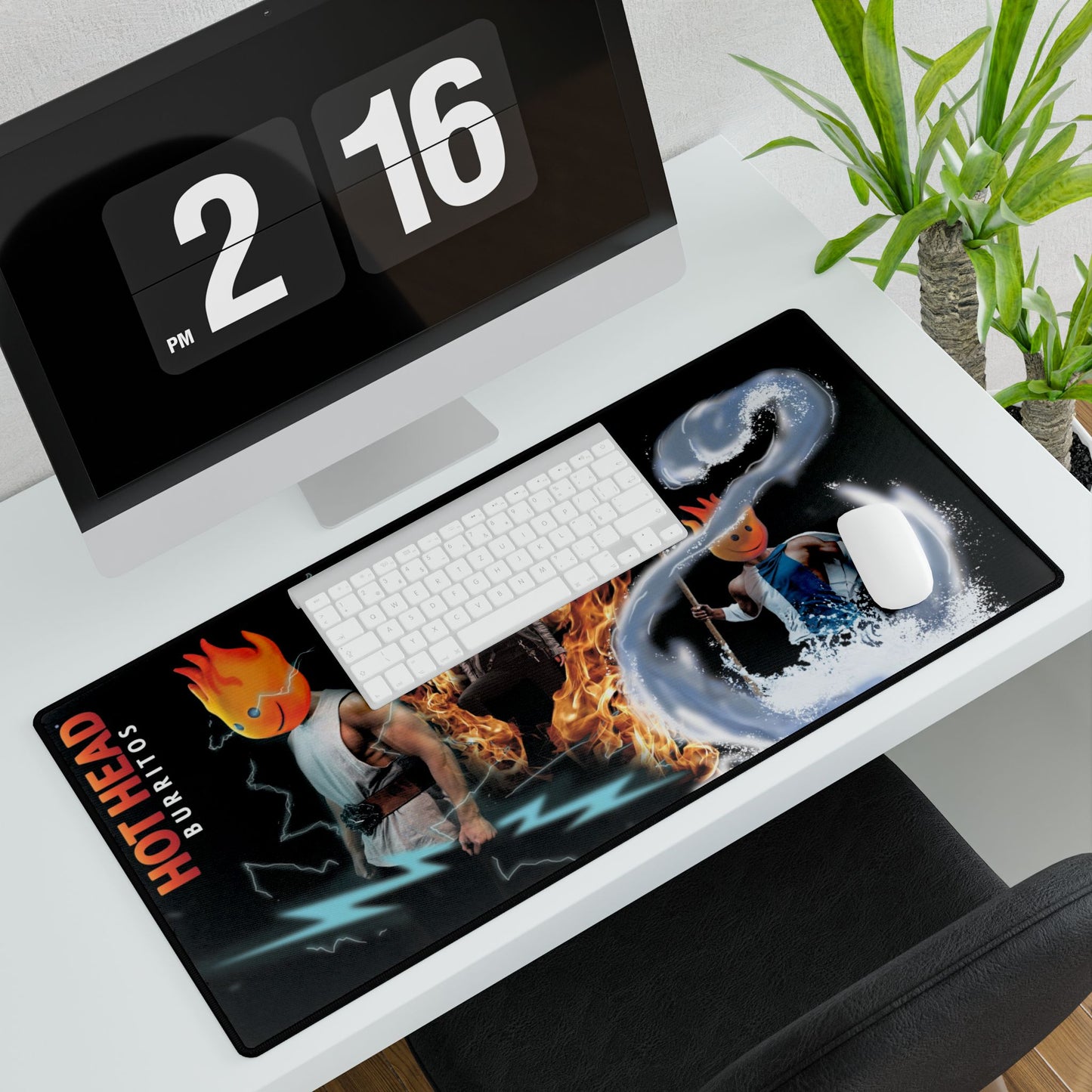 Hot Head Burritos Desk Mat -The Great Trio