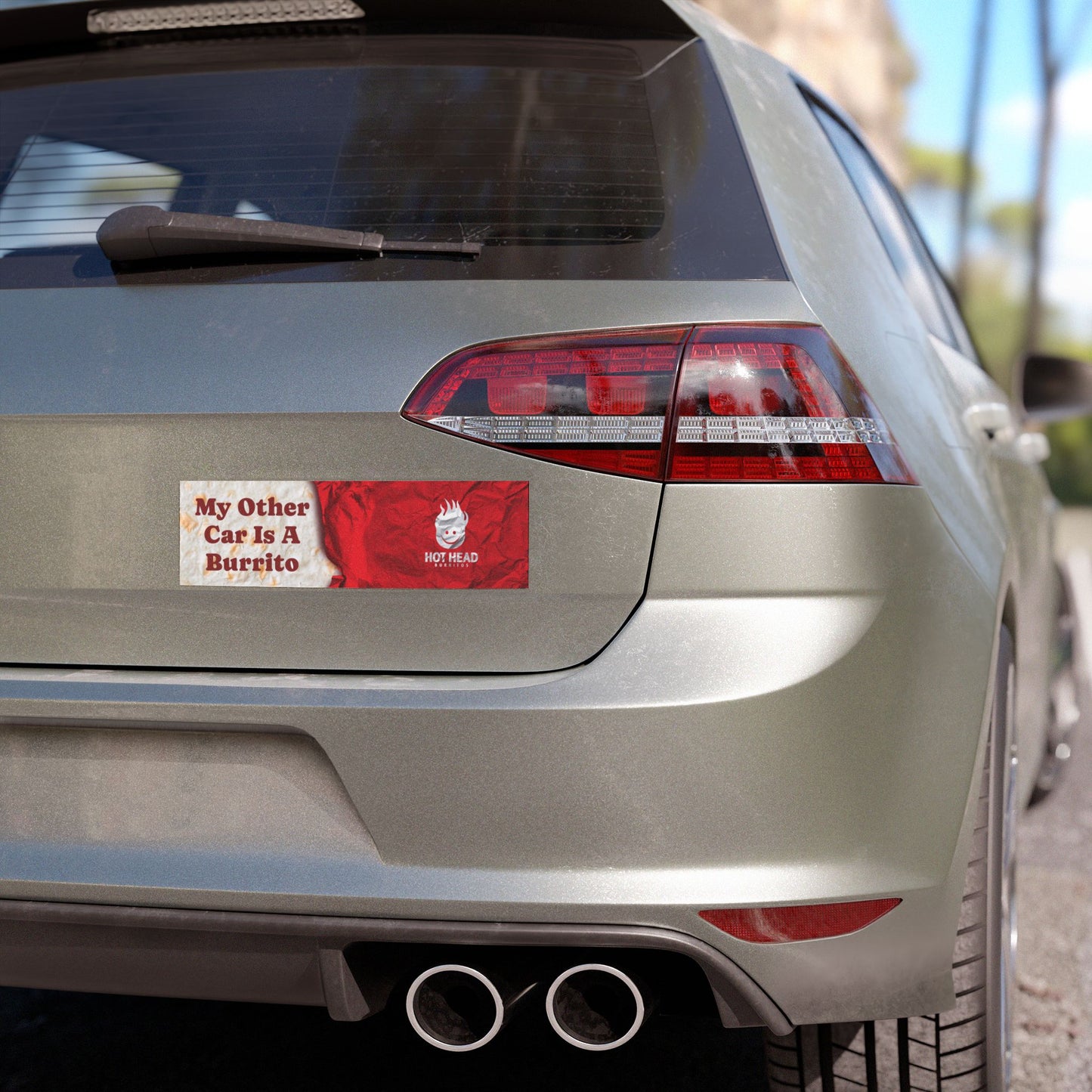 My other car is a burrito car magnet