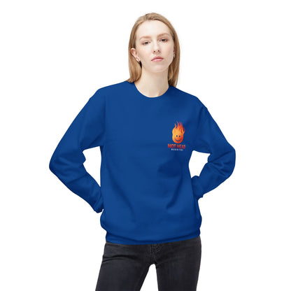 Hot Head Unisex Sweatshirt, Cozy Fleece Crewneck for Casual Wear, Comfortable Gift for Him/Her, Perfect for Fall, Funny Sweatshirt