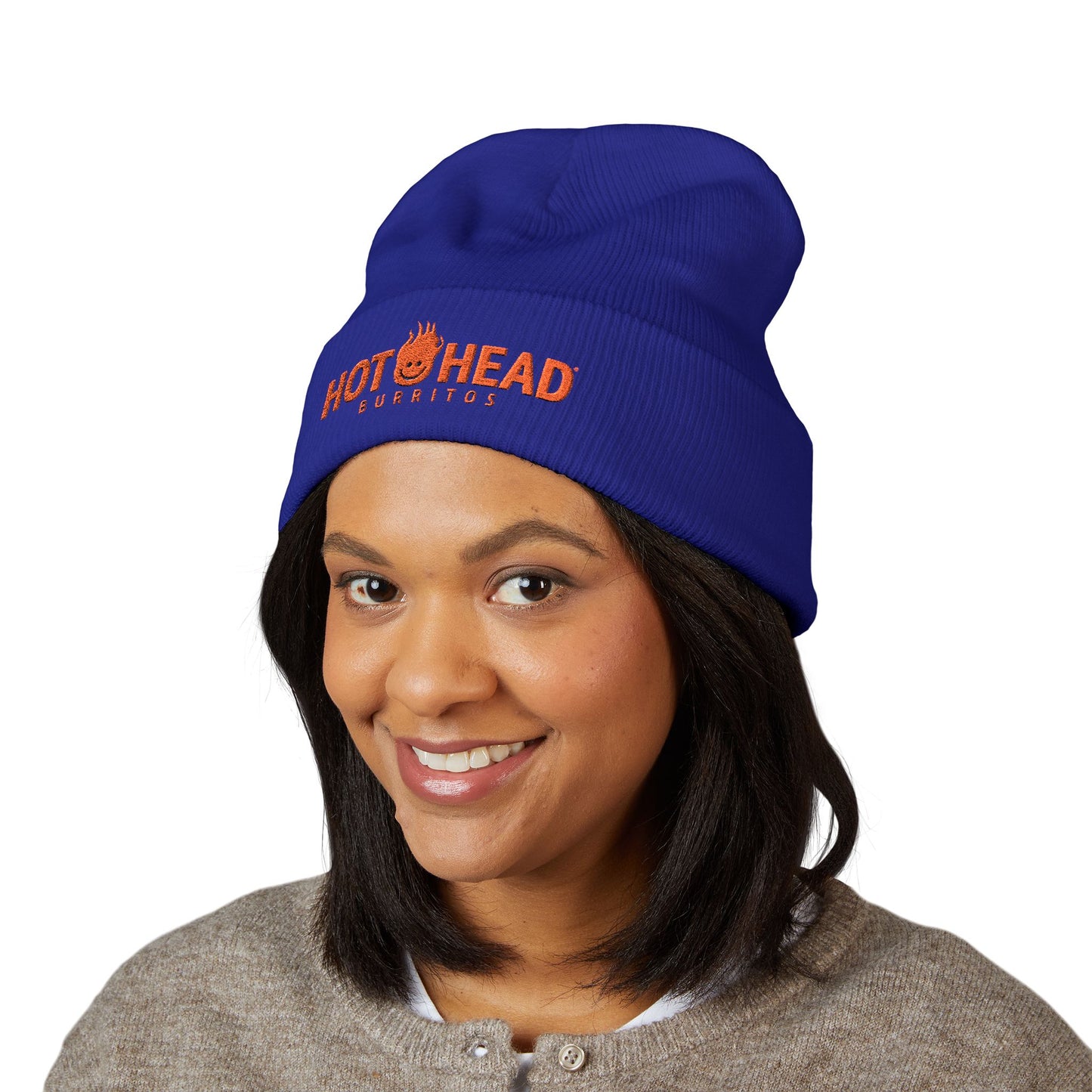 BEANIE embroidered BLUE