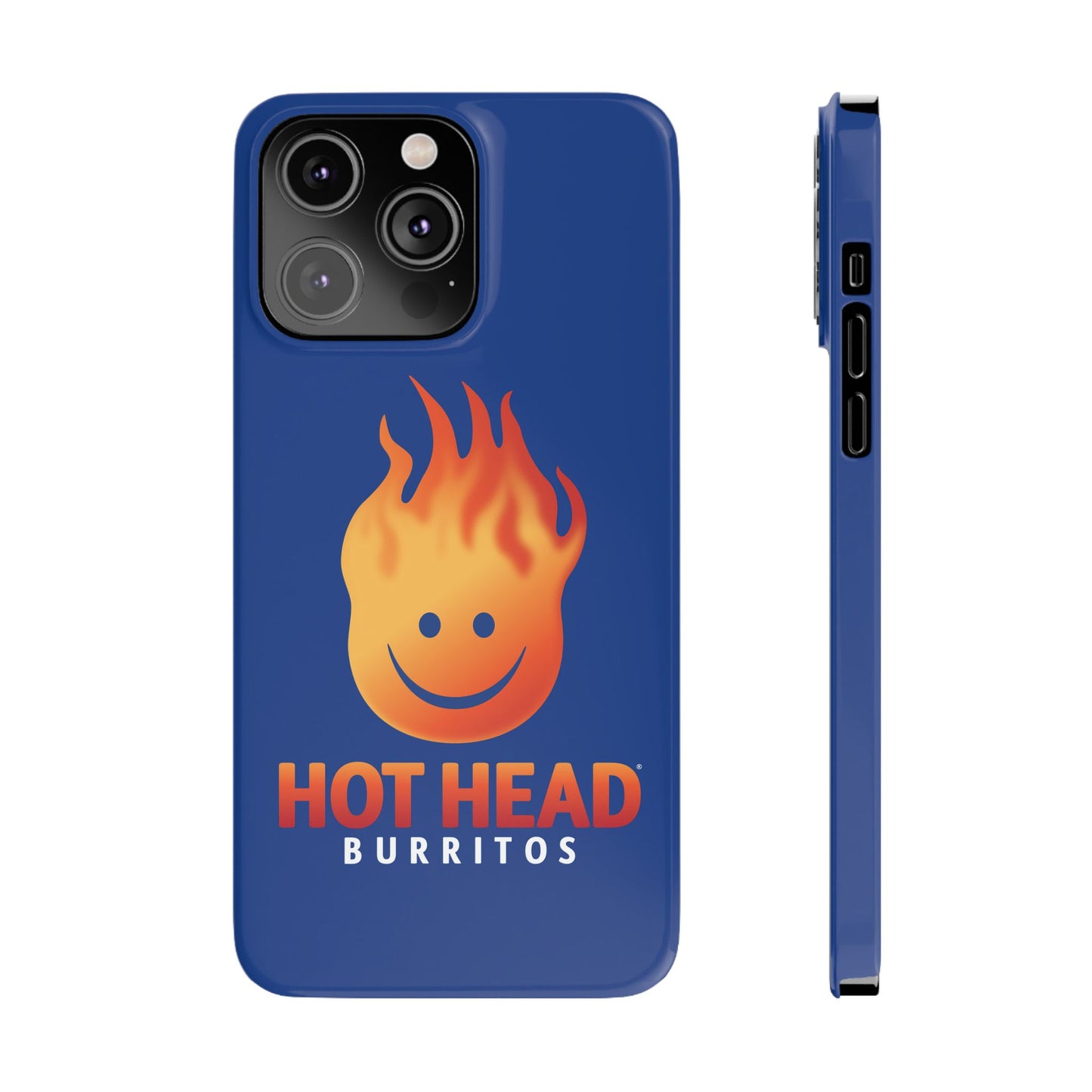 Hot Head Burritos Slim Phone Case - Fun & Playful Design for Fast Food Lovers