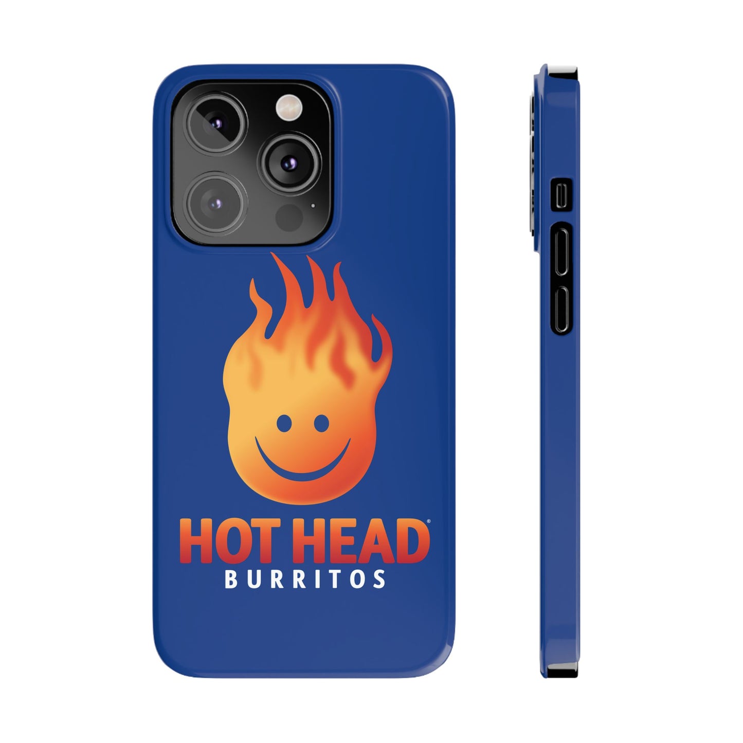 Hot Head Burritos Slim Phone Case - Fun & Playful Design for Fast Food Lovers