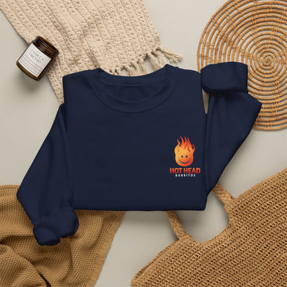 Attractive crewneck sweater - burrito powered