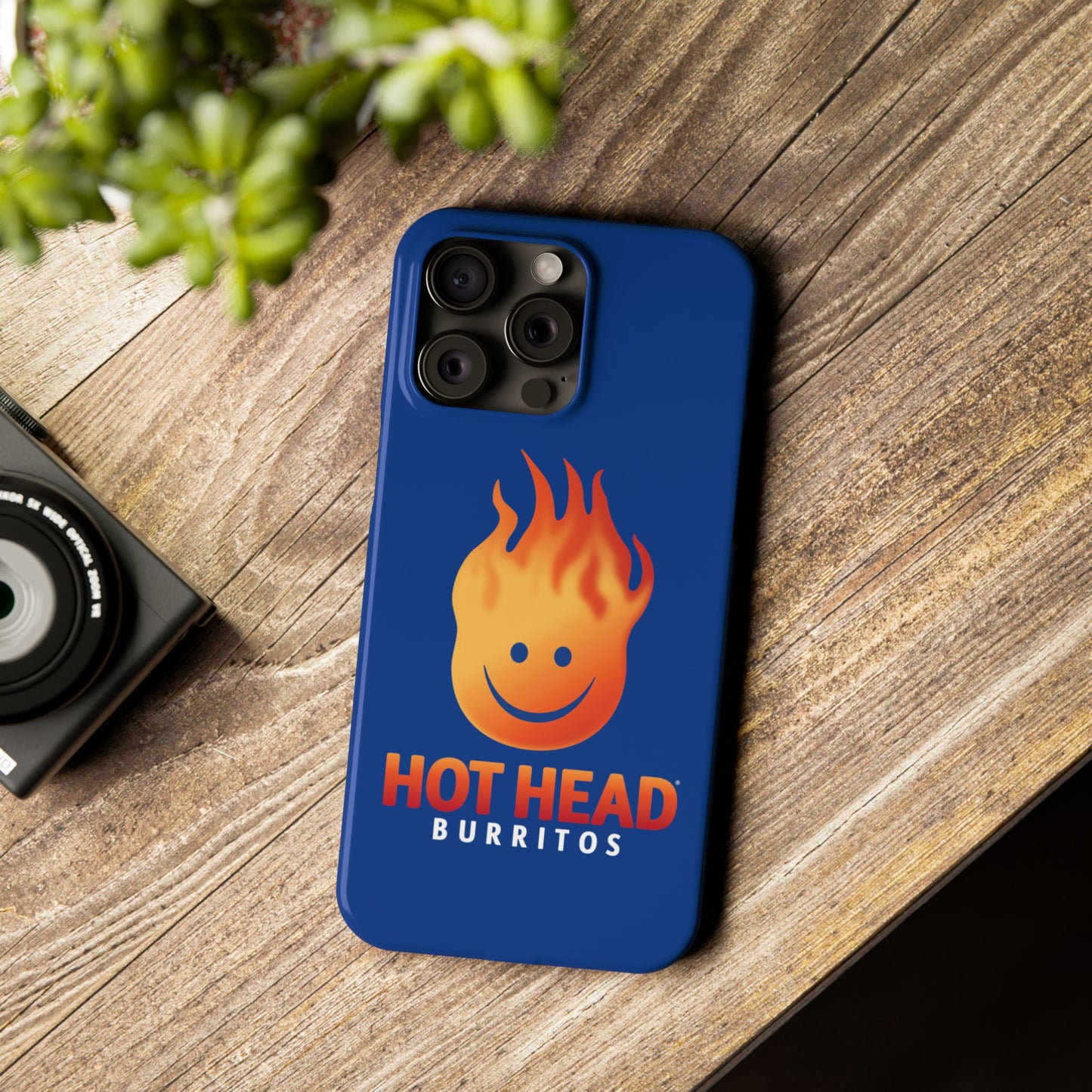 Hot Head Burritos Slim Phone Case - Fun & Playful Design for Fast Food Lovers