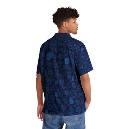 Hot Head Burrito Hawaiian Shirt Blue