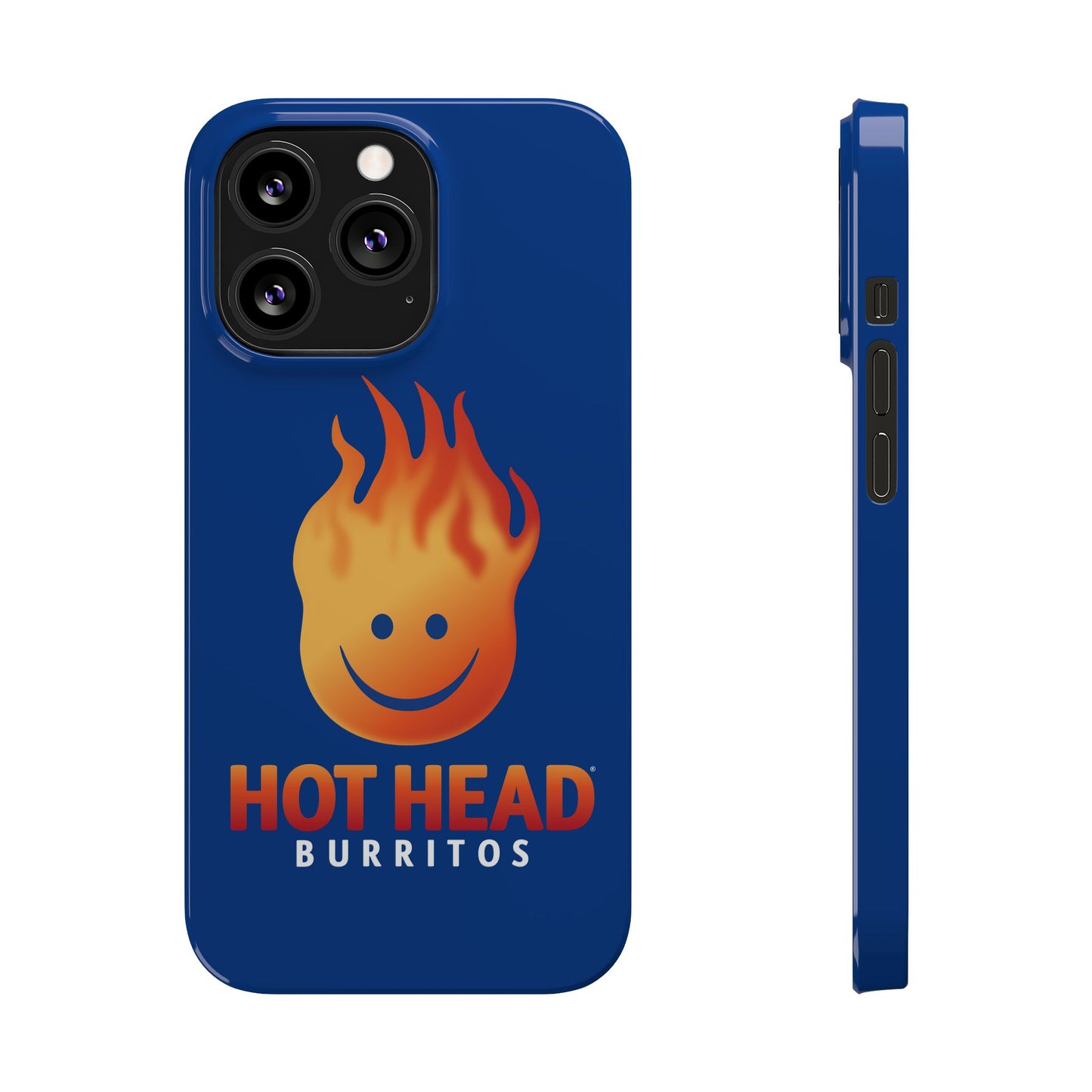 Hot Head Burritos Slim Phone Case - Fun & Playful Design for Fast Food Lovers