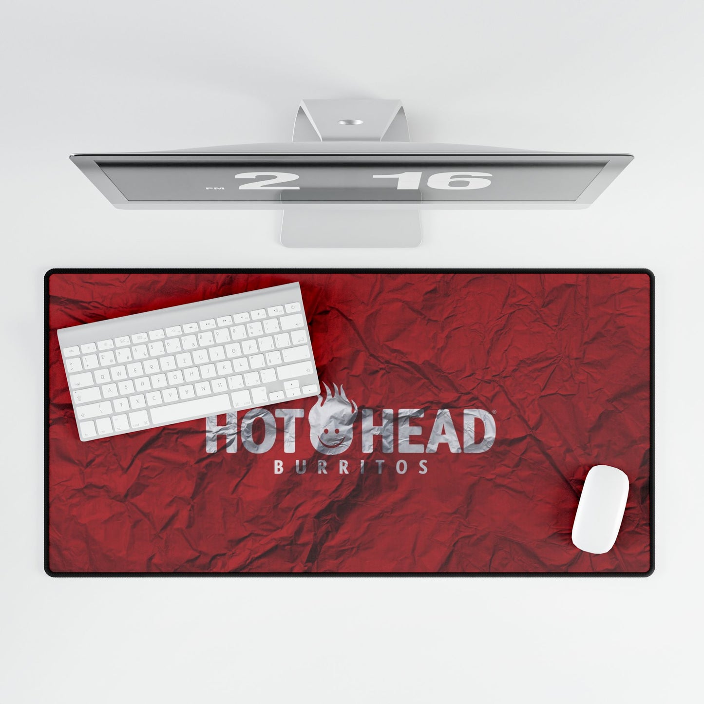 Hot Head Burritos Desk Mat - Red Foil