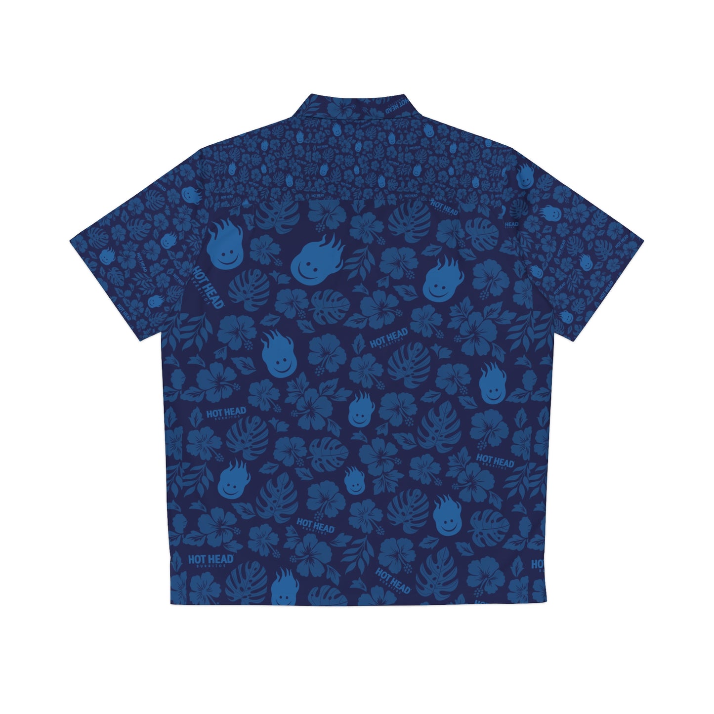 Hot Head Burrito Hawaiian Shirt Blue
