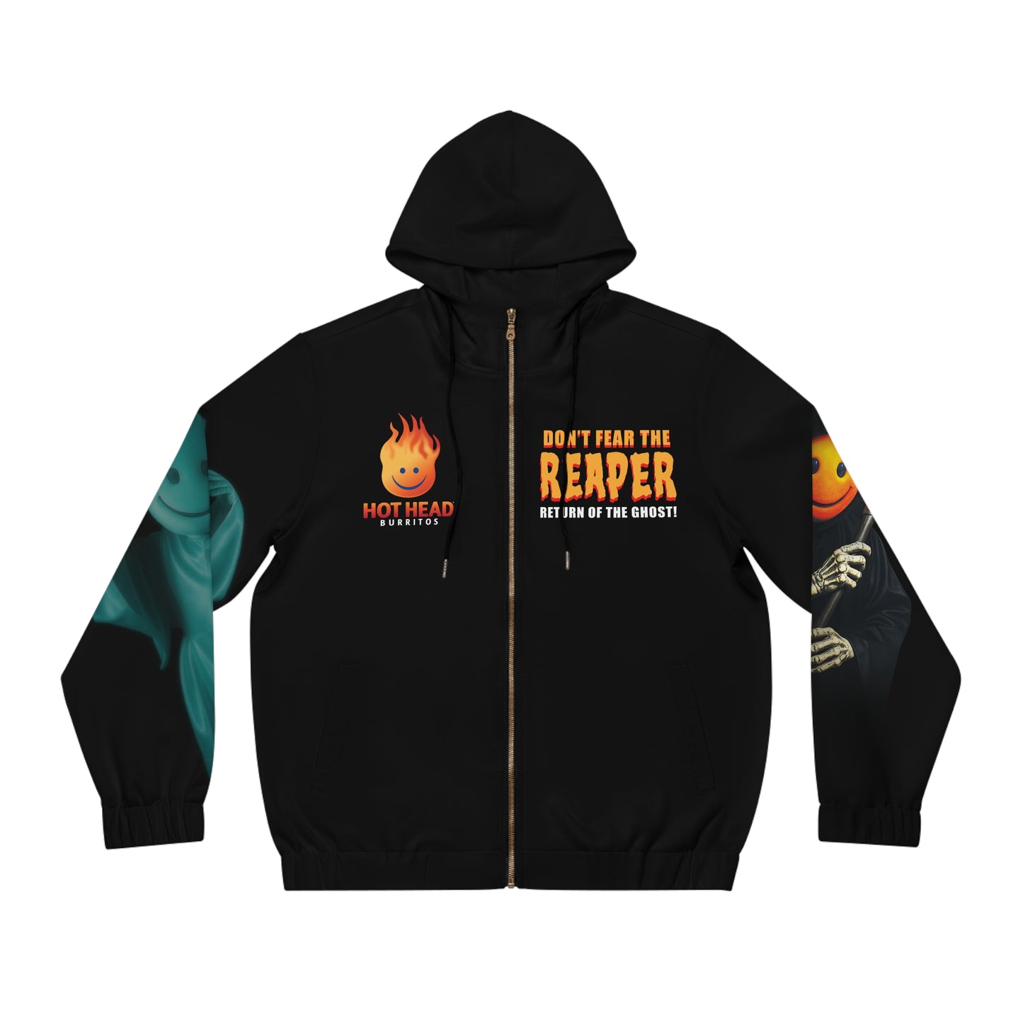 GHOST x REAPER  ZIP-UP HOODIE