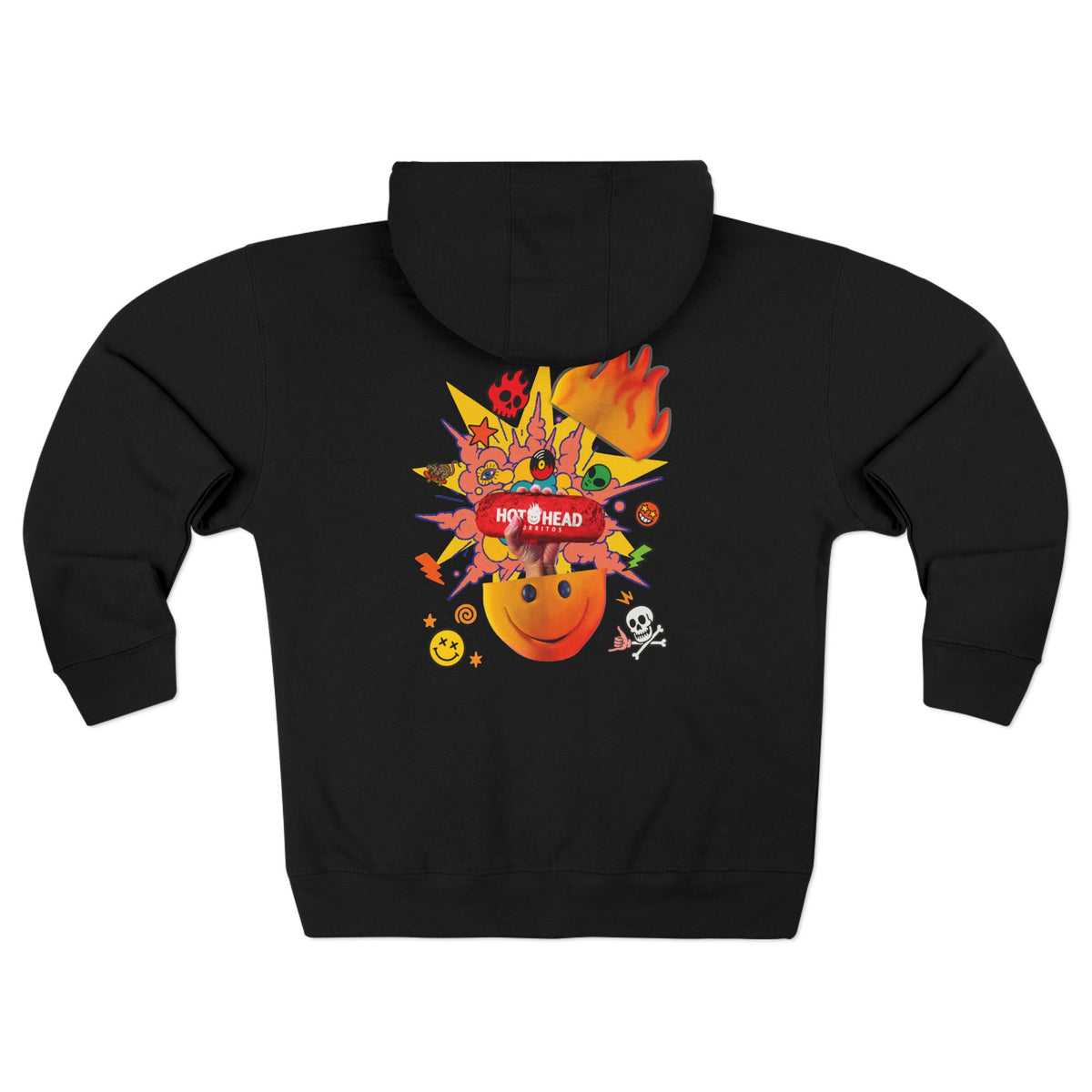 HOT HEAD ZIP HOODIE