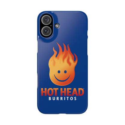 Hot Head Burritos Slim Phone Case - Fun & Playful Design for Fast Food Lovers