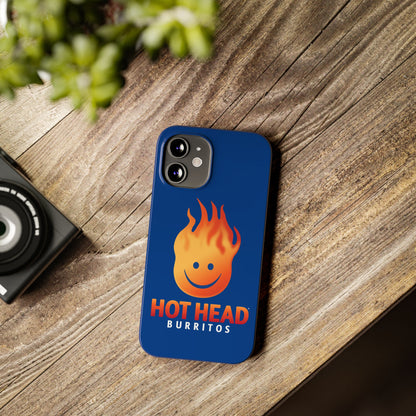 Hot Head Burritos Slim Phone Case - Fun & Playful Design for Fast Food Lovers