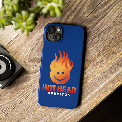 Hot Head Burritos Slim Phone Case - Fun & Playful Design for Fast Food Lovers