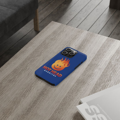 Hot Head Burritos Slim Phone Case - Fun & Playful Design for Fast Food Lovers