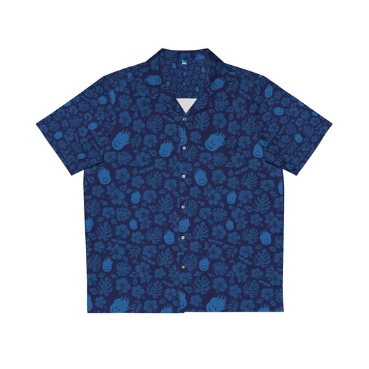 Hot Head Burrito Hawaiian Shirt Blue